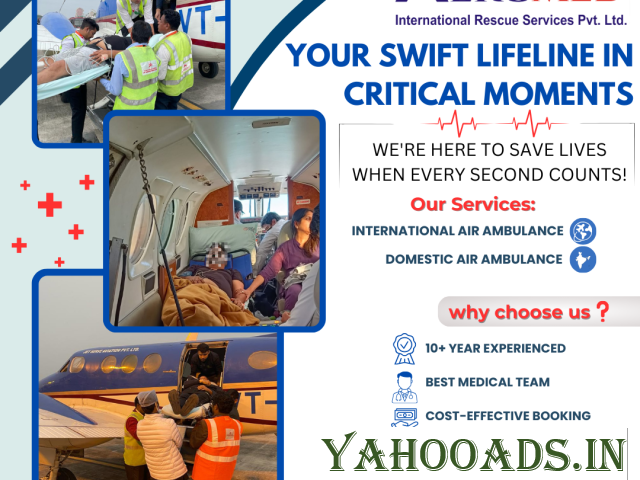 Aeromed Air Ambulance Service in Ranchi - Get The Best Care On The Flight - 1